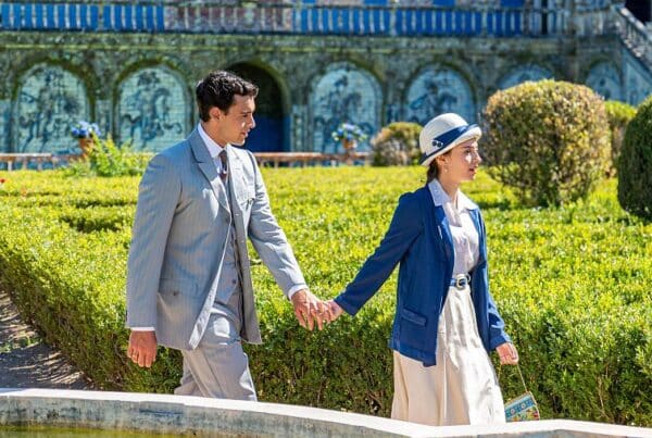 Curro y Ángela durante su luna de miel en Lisboa en La Promesa