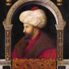 Retrato histórico del sultán Mehmed II pintado por Gentile Bellini en 1480